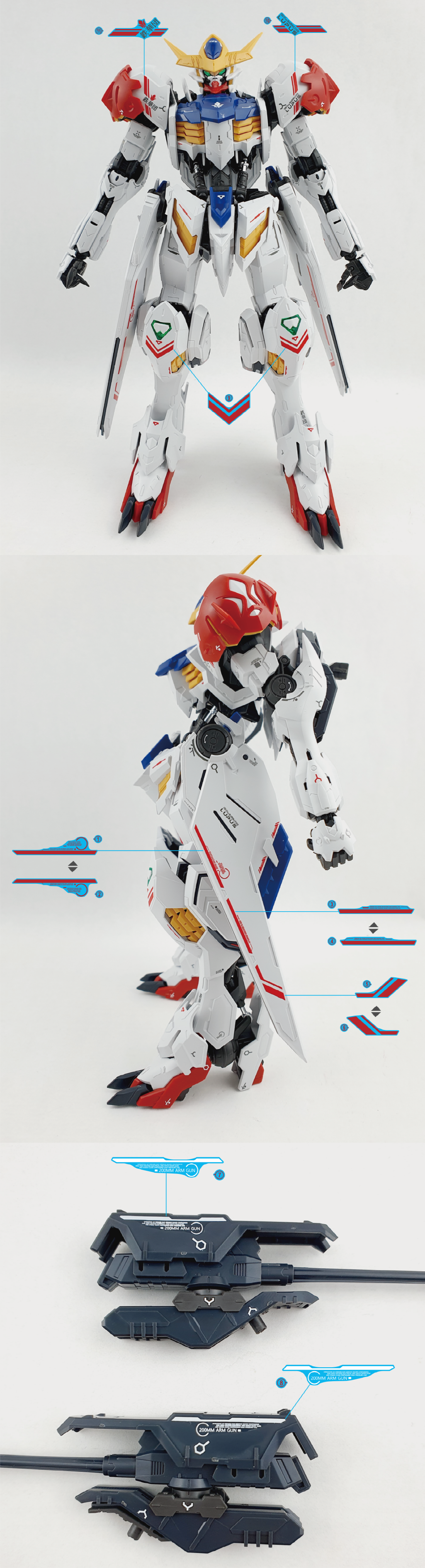 Delpi Decal - MG 1/100 Barbatos Lupus (Normal)