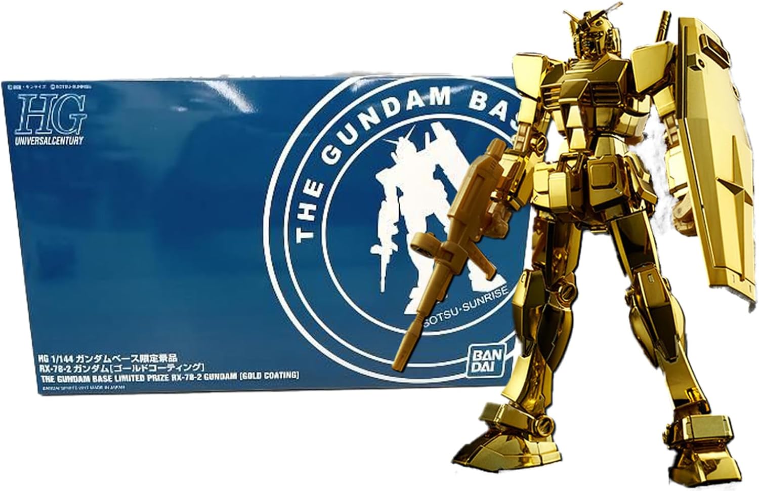 Gundam - HG 1/144 RX-78-2 Gundam (Gold Coating) [Limited Prize]