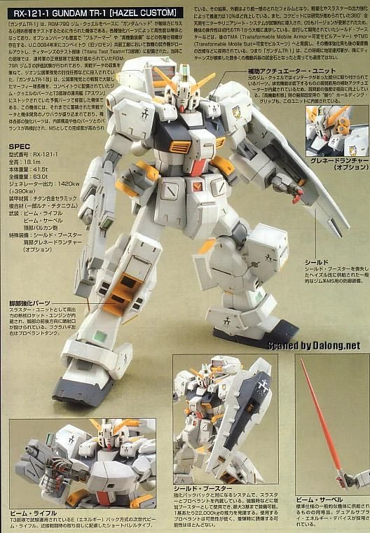 Gundam - HGUC 1/144 RX-121-1 Gundam TR-1 [Hazel Custom]