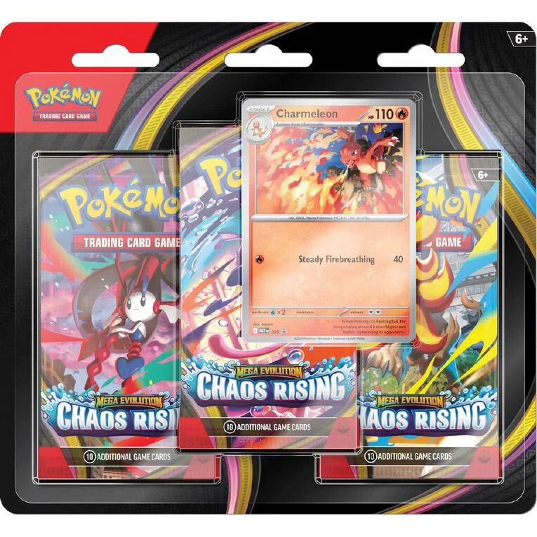 Pokemon - Mega Evolution: Chaos Rising 3-Pack Blister (Charmeleon)