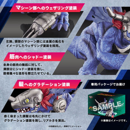Digimon Adventure 02 - MetalGreymon (Blue) Dynamotion Figure [P-Bandai]
