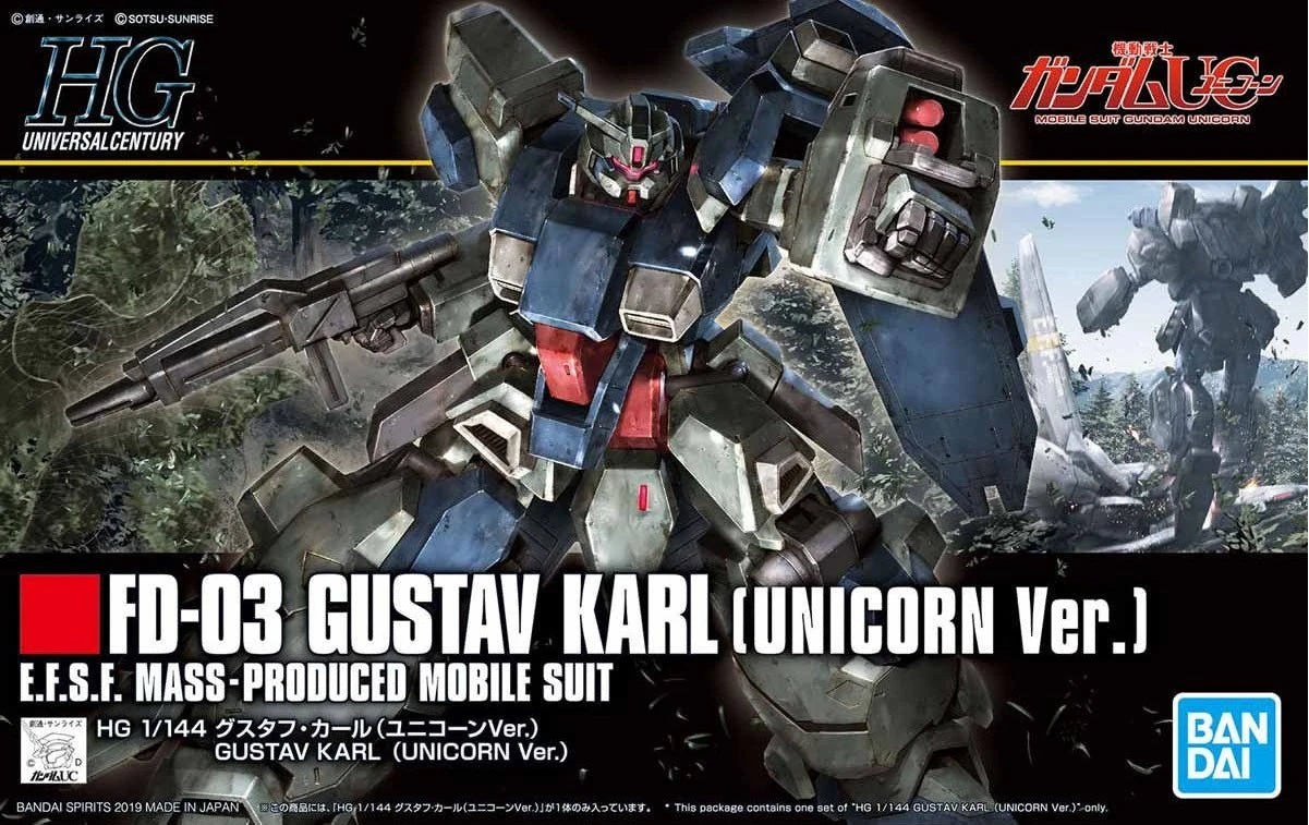 Gundam - HGUC 1/144 Gustav Karl (Unicorn Ver.)