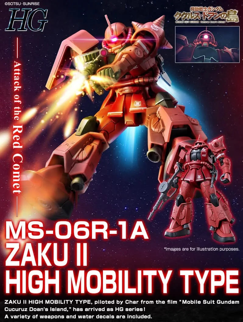 [PRE-ORDER] Gundam - HG 1/144 Char's Zaku II High Mobility Type [P-Bandai]