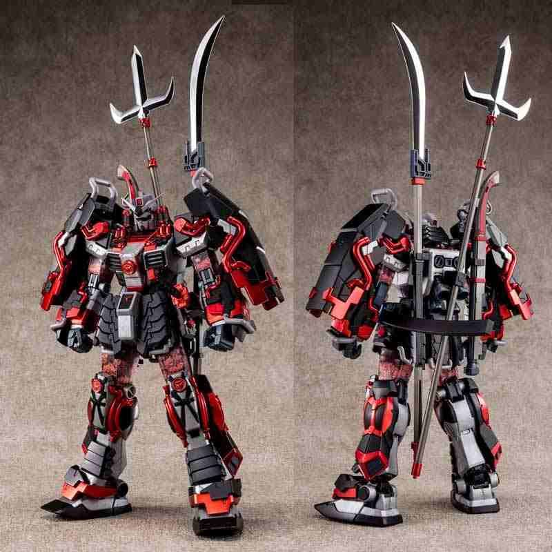 aGundam - MG 1/100 Shin Musha Gundam Sengoku no Jin [Kuroko Oyoroi / Black Robe Large Armor] [P-Bandai]