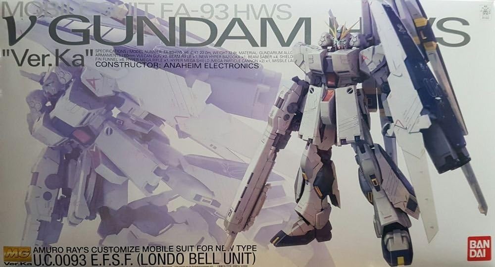 Gundam - MG 1/100 FA-93HWS Nu Gundam Heavy Weapon System Ver. Ka [P-Bandai]
