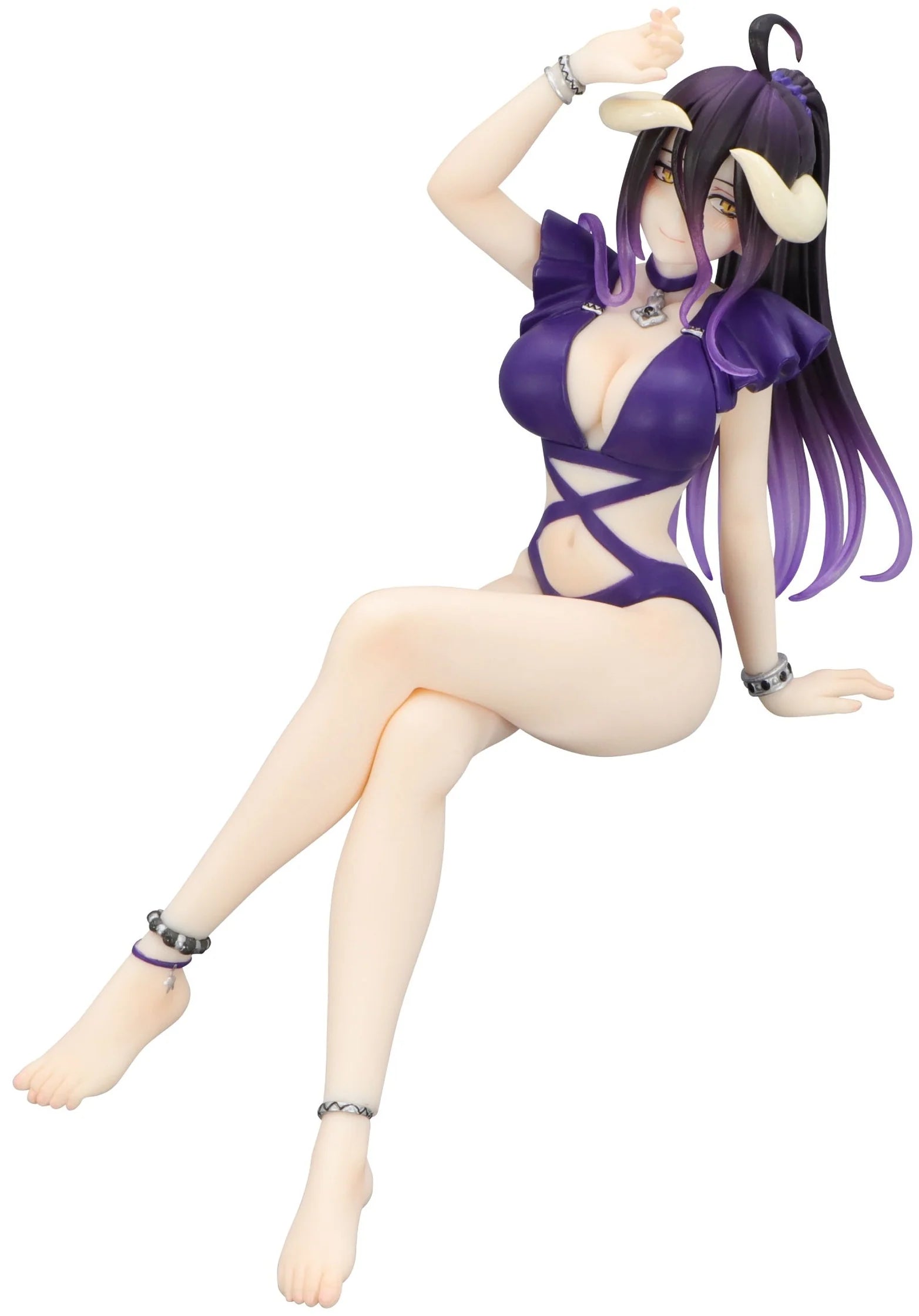 Overlord - Albedo Noodle Stopper Figure (Purple Swimsuit Ver.) | Furyu