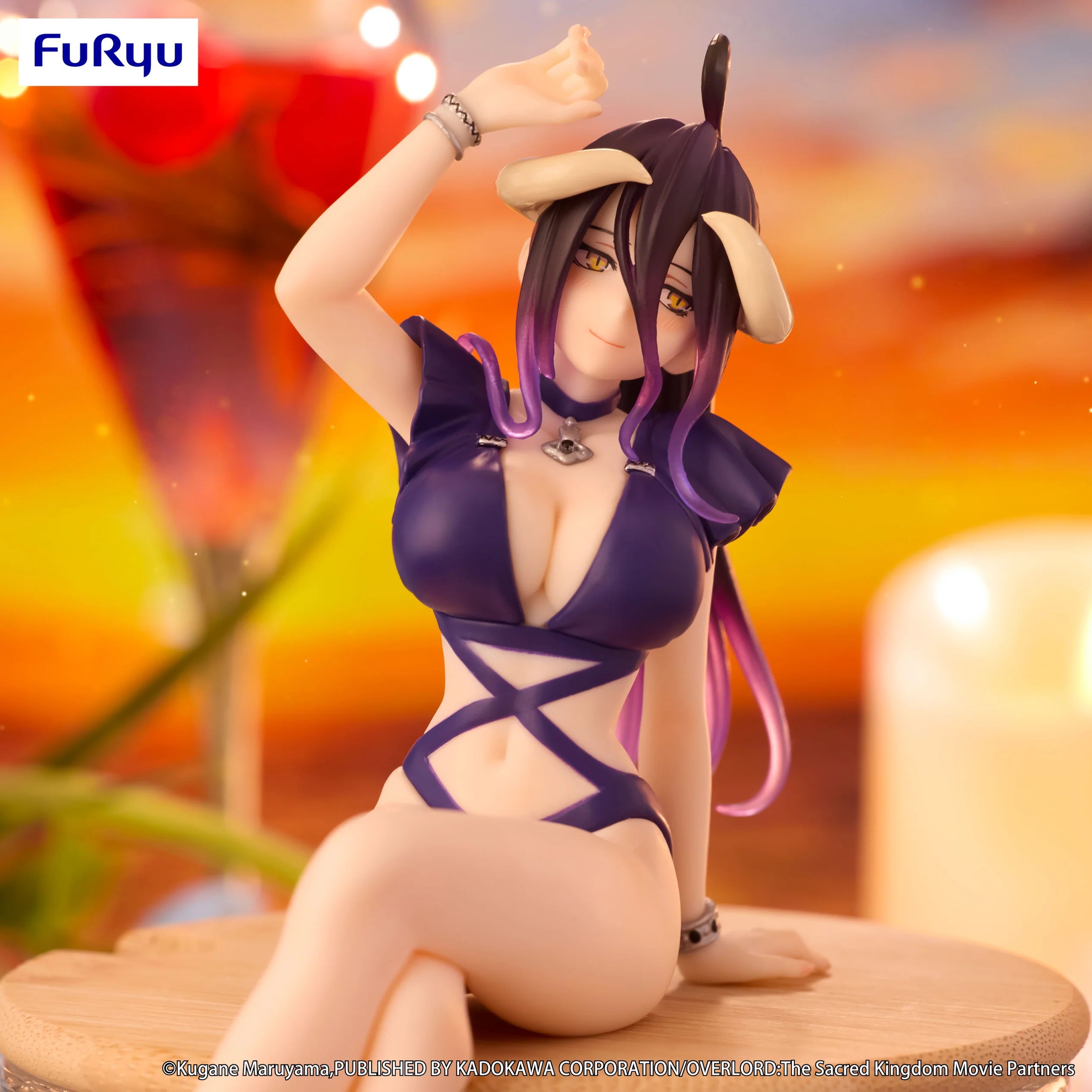 Overlord - Albedo Noodle Stopper Figure (Purple Swimsuit Ver.) | Furyu