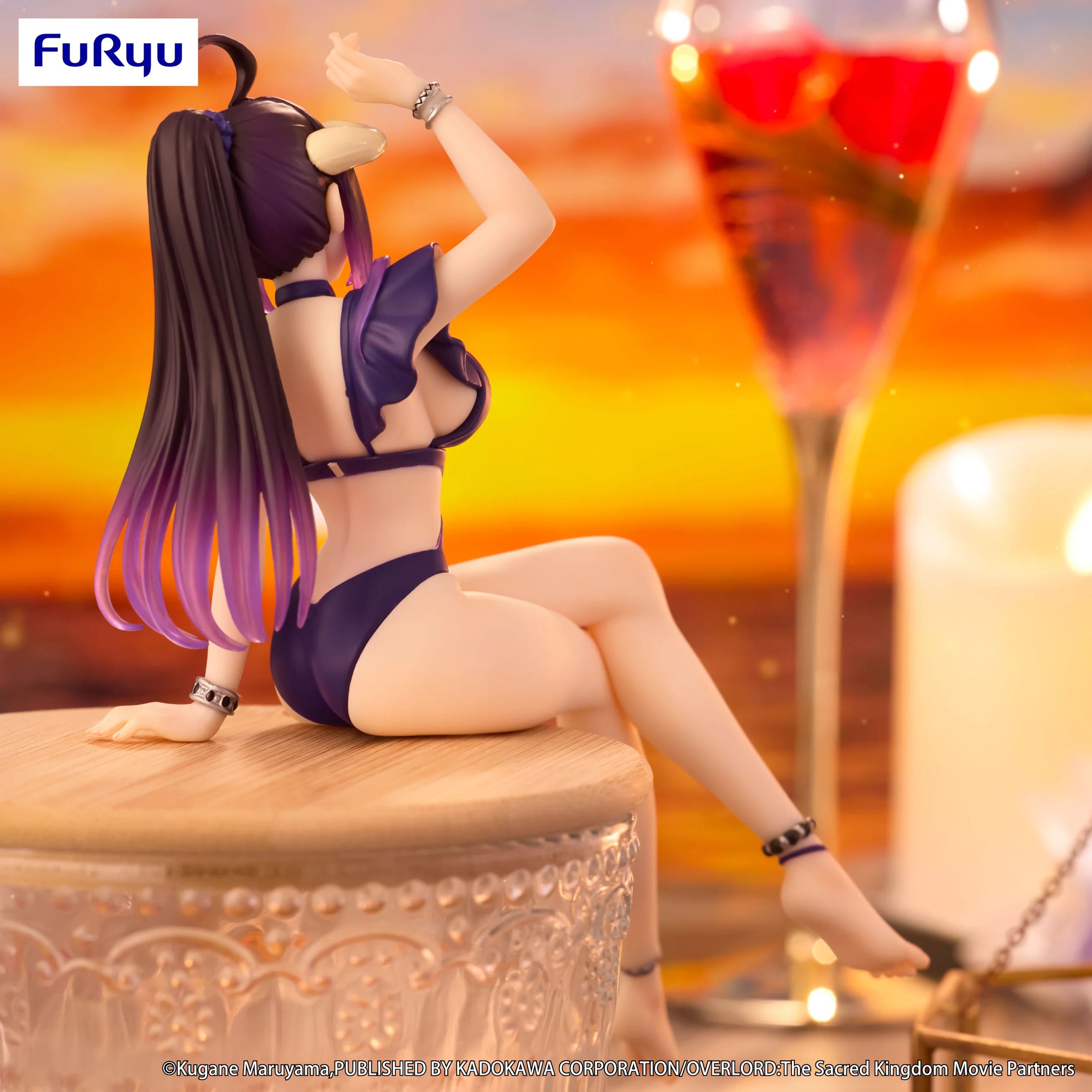 Overlord - Albedo Noodle Stopper Figure (Purple Swimsuit Ver.) | Furyu