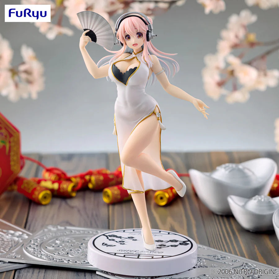 Super Sonico - Super Sonico Trio-Try-iT Figure (White China Dress Ver.) | Furyu
